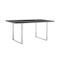 Armen Living Fenton Dining Table with Charcoal Top and Brushed Stainless Steel Base LCFEDIBSCH - alternate 2